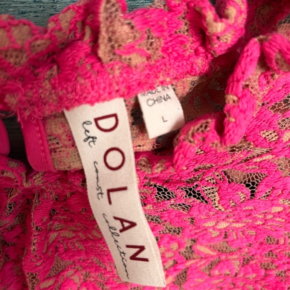 Dolan left coast lace blouse size M - Picture 5 of 6